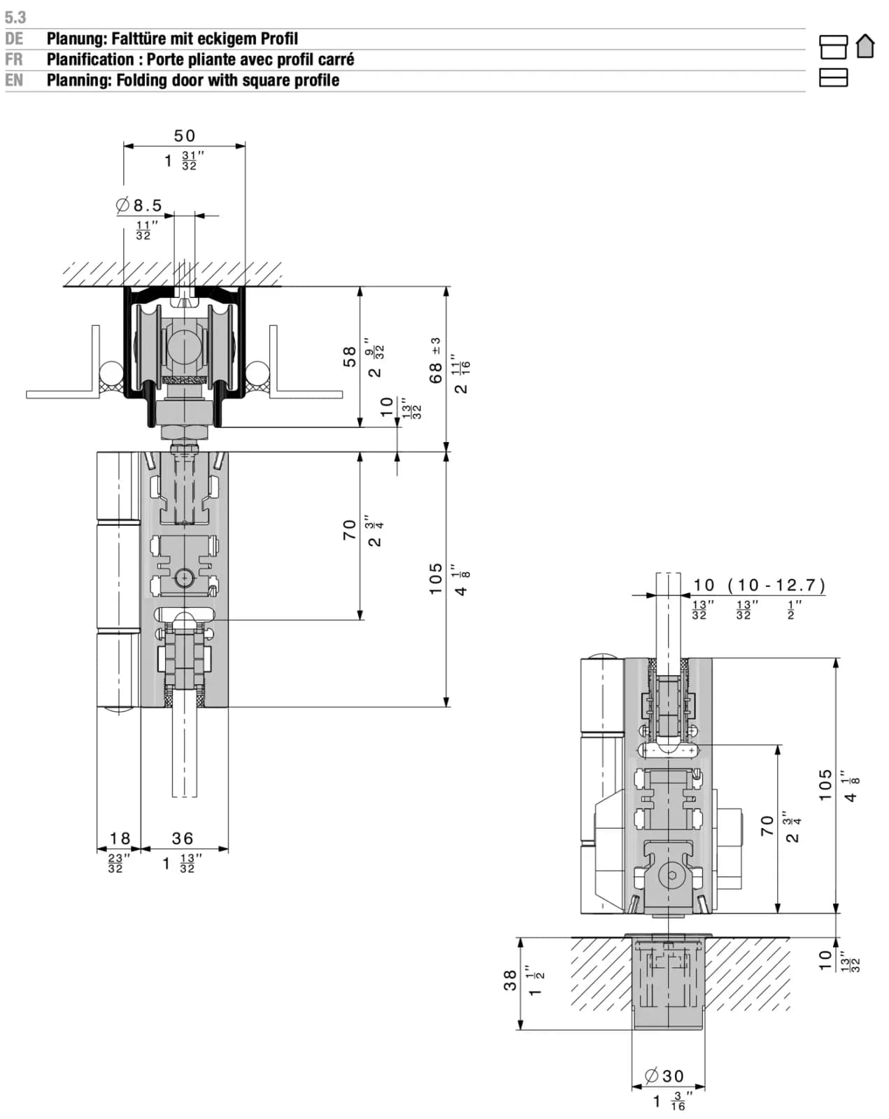 Bản vẽ cánh gấp profile vuông, trang 16 tờ 16825