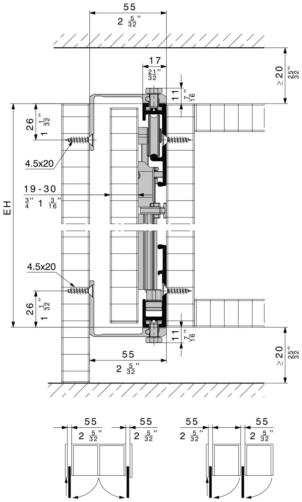 Mục 5.1 tờ 23227: Thiết kế Connector 55 mm