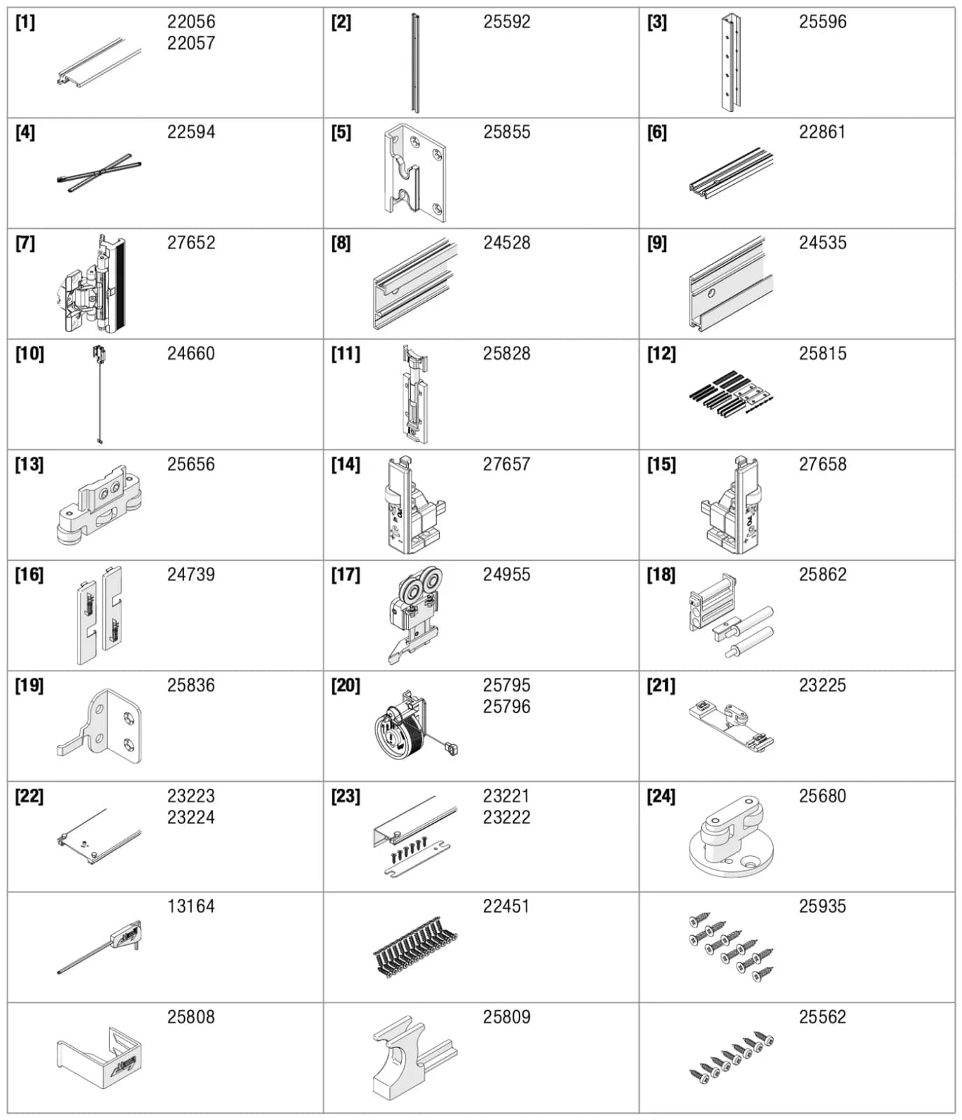 Bảng số vị trí linh kiện, mục 5.5 tờ 30183