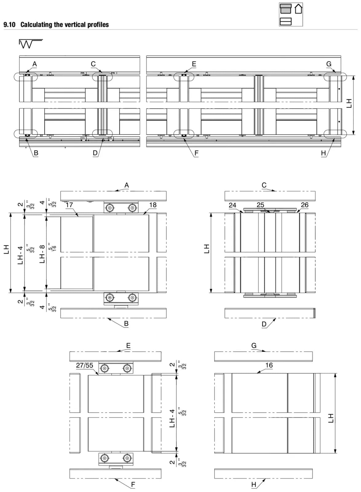 Mục 9.10 tính thanh đứng, trang 45