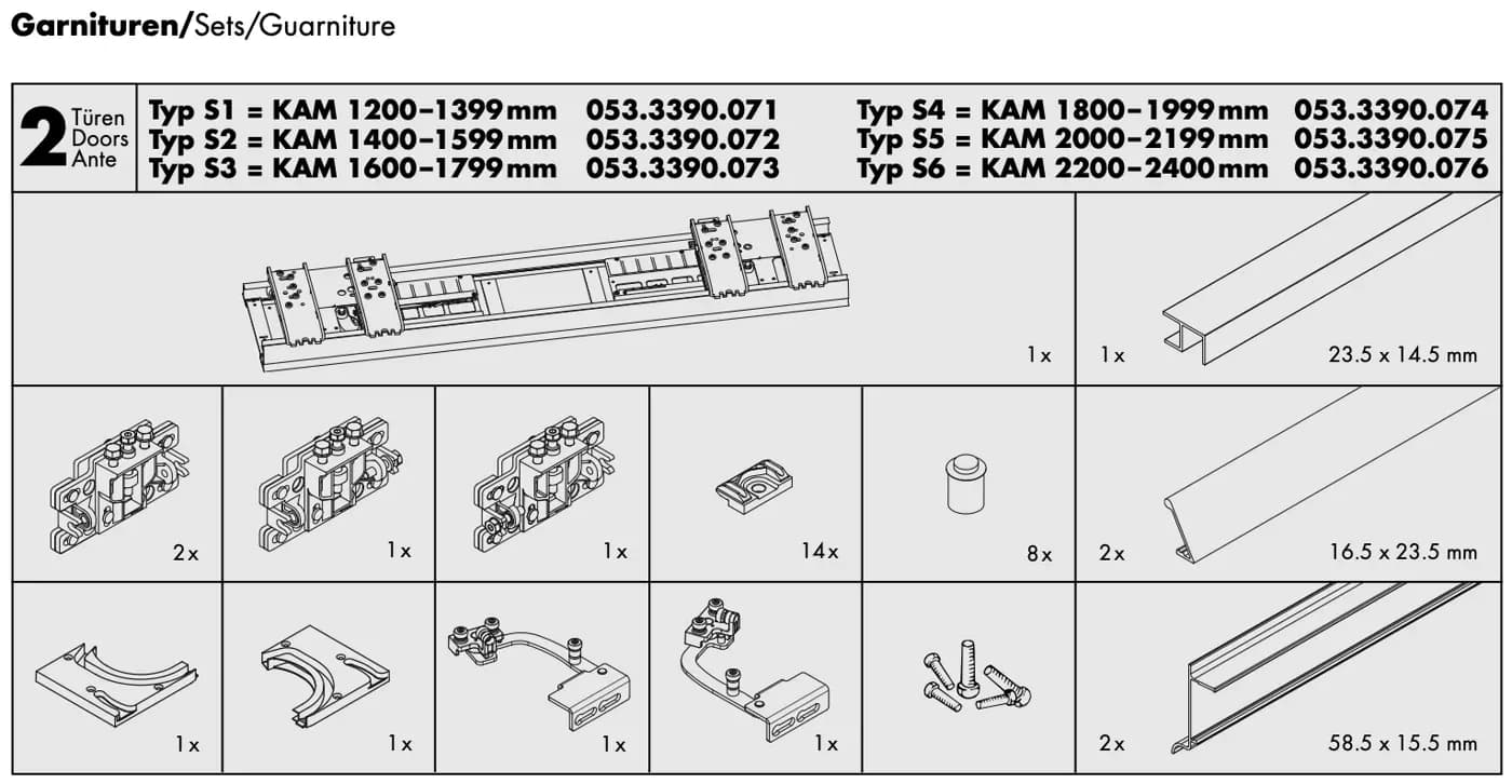 Ô bộ phụ kiện trang 1 tờ 788.2000.293