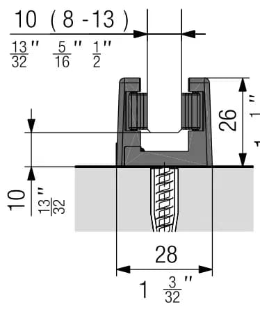 Mặt cắt dẫn hướng dưới tờ 21107