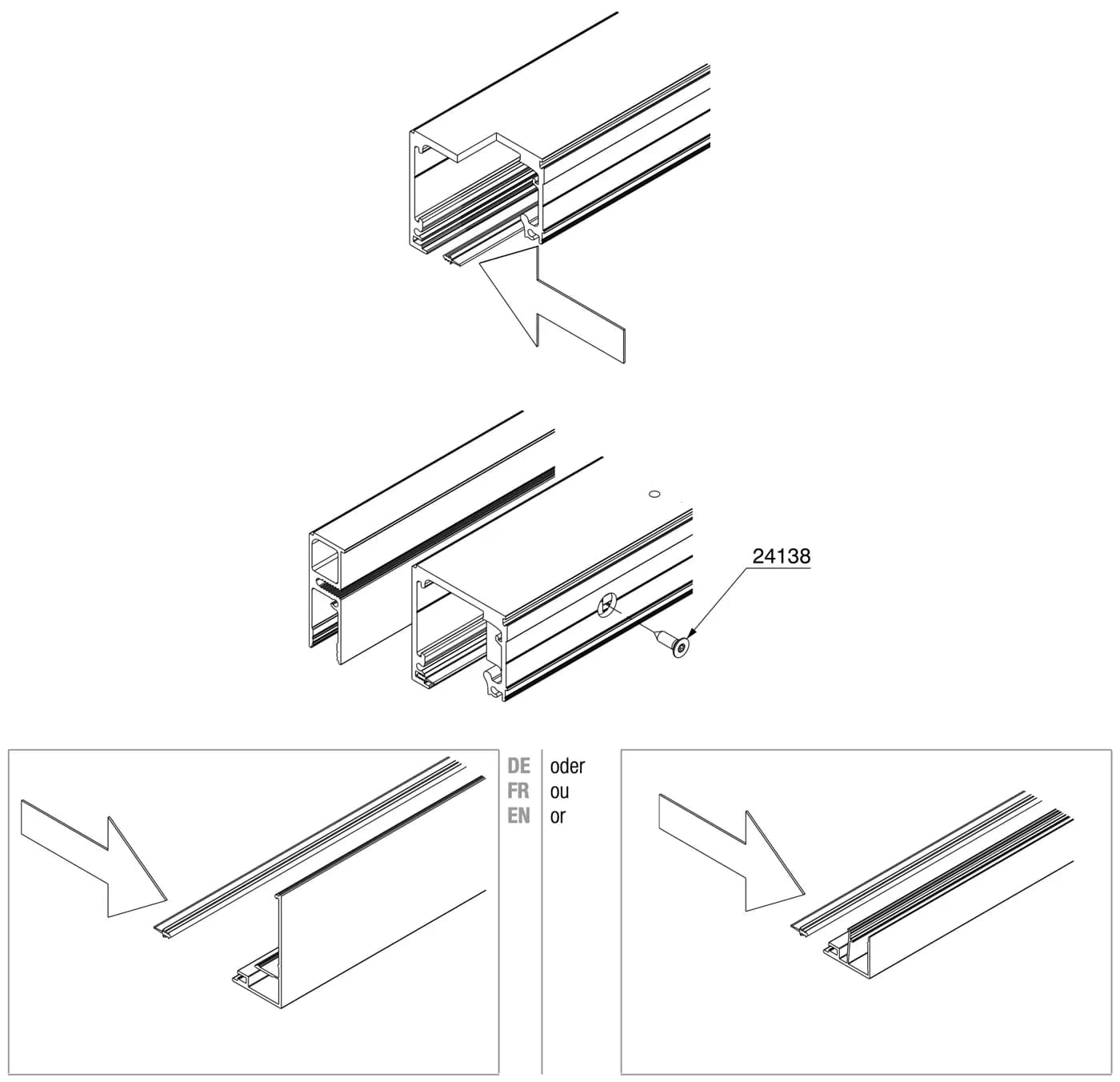 Lắp sơ bộ thanh che tầm nhìn và thanh kính cố định trang 43 tờ 25557