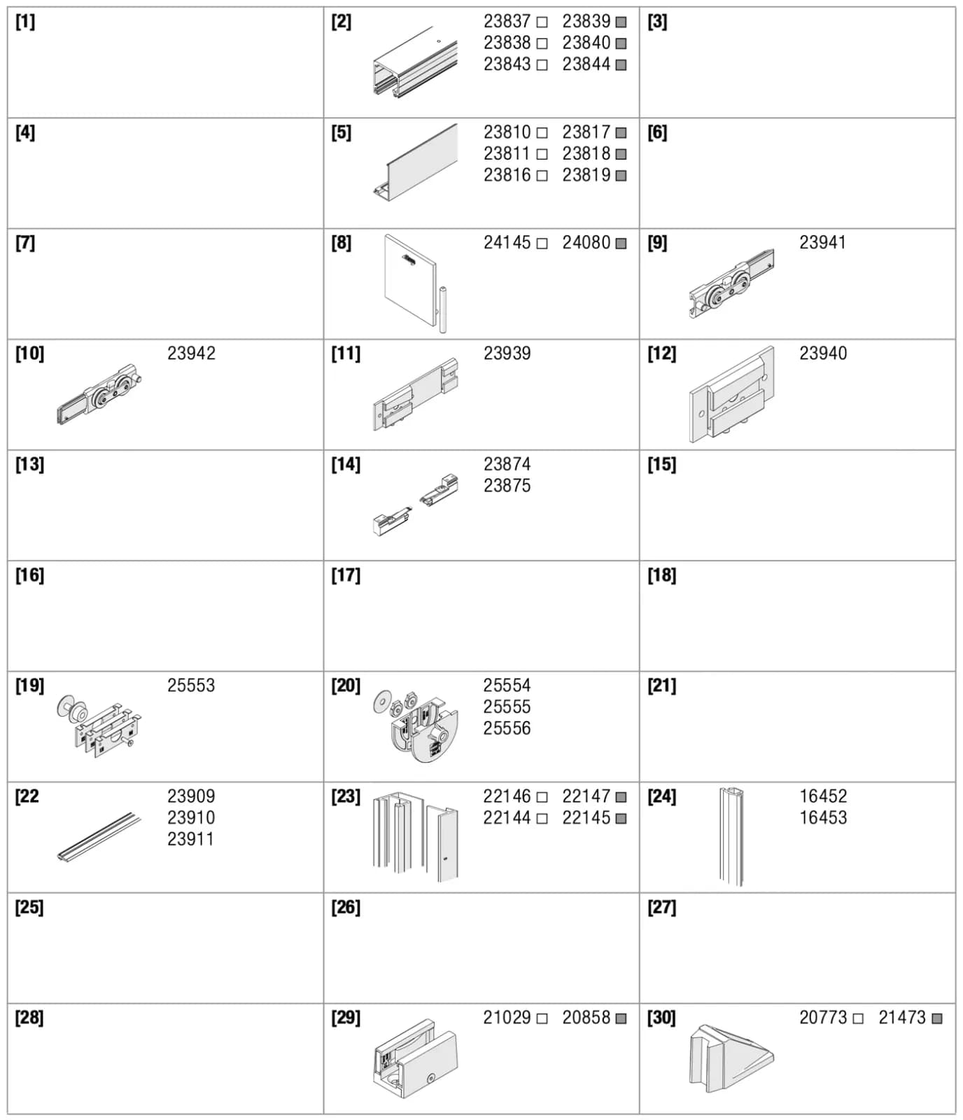 Bảng số vị trí lắp trần trang 13 tờ 25557