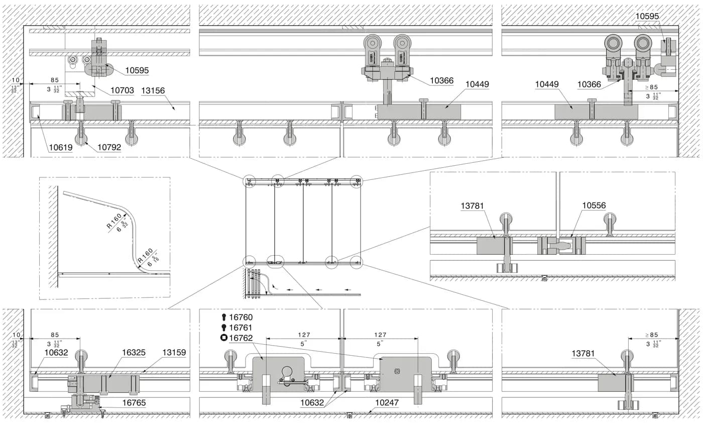 Tổng thể Hawa Shopfront 400 G 90°, trang 5–6 tờ 12410