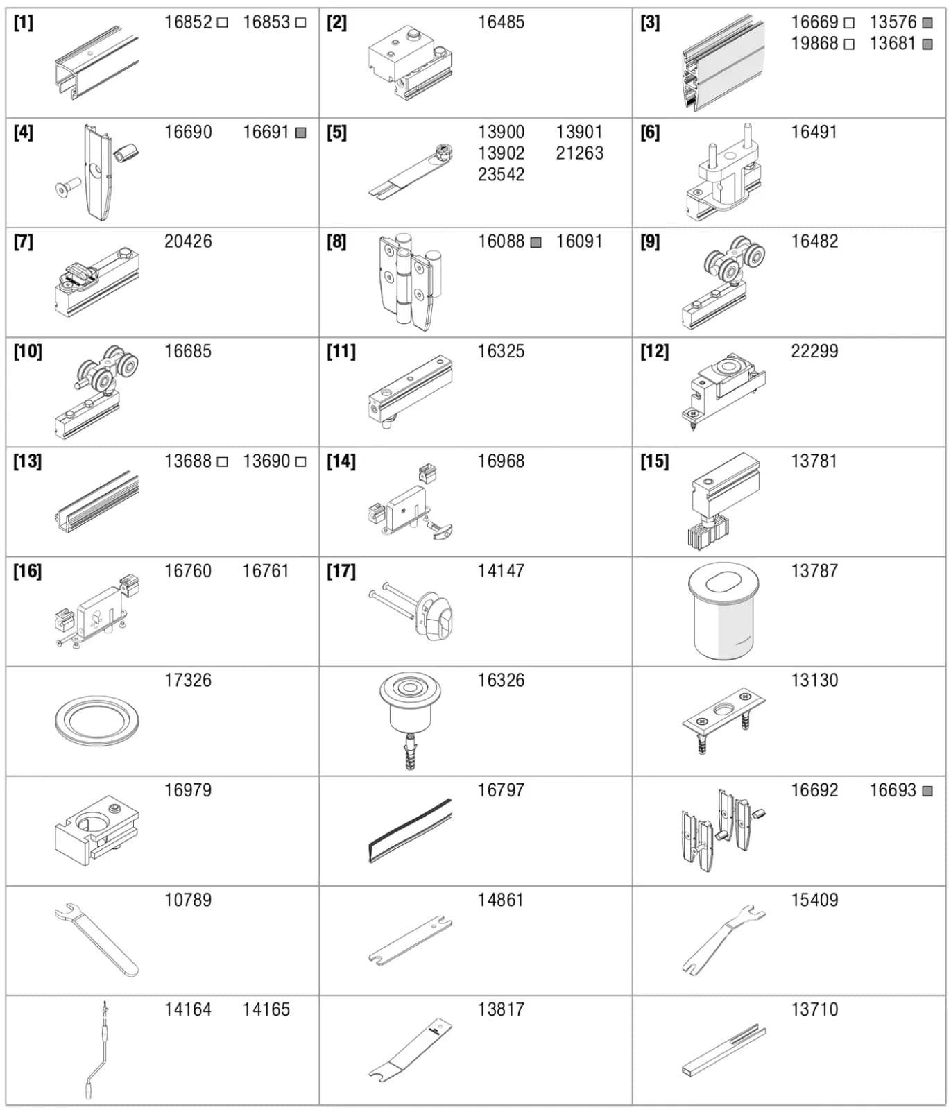 Bảng số linh kiện, trang 10 tờ 16824