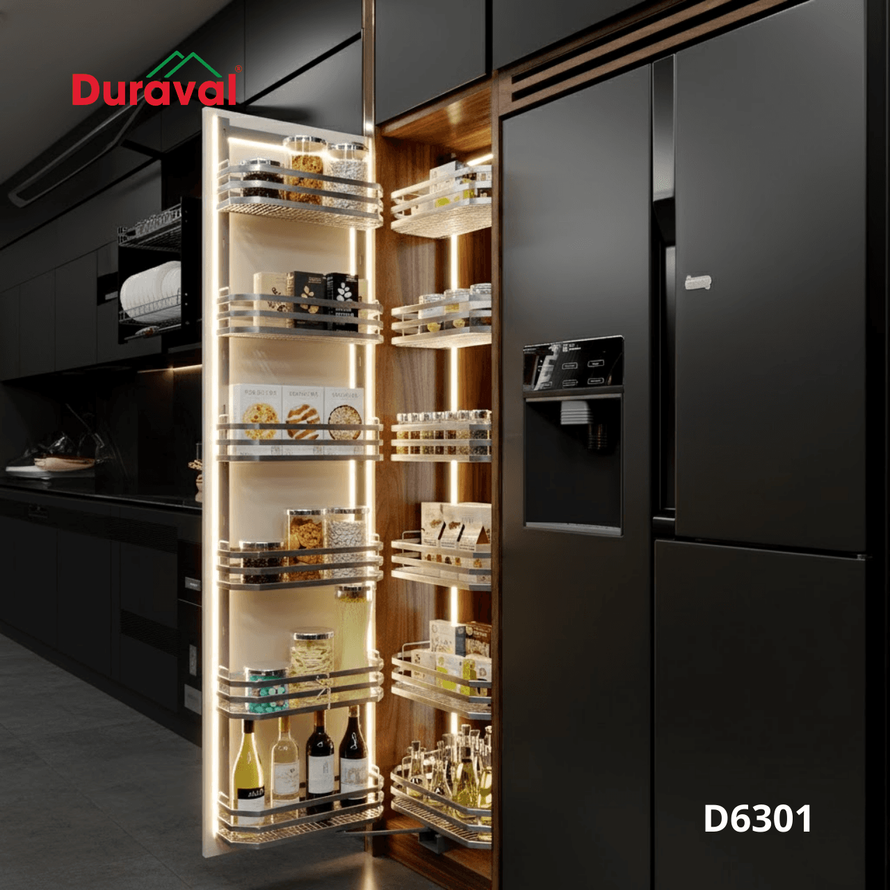 Tủ đồ khô liên hoàn inox 304 Duraval D6301