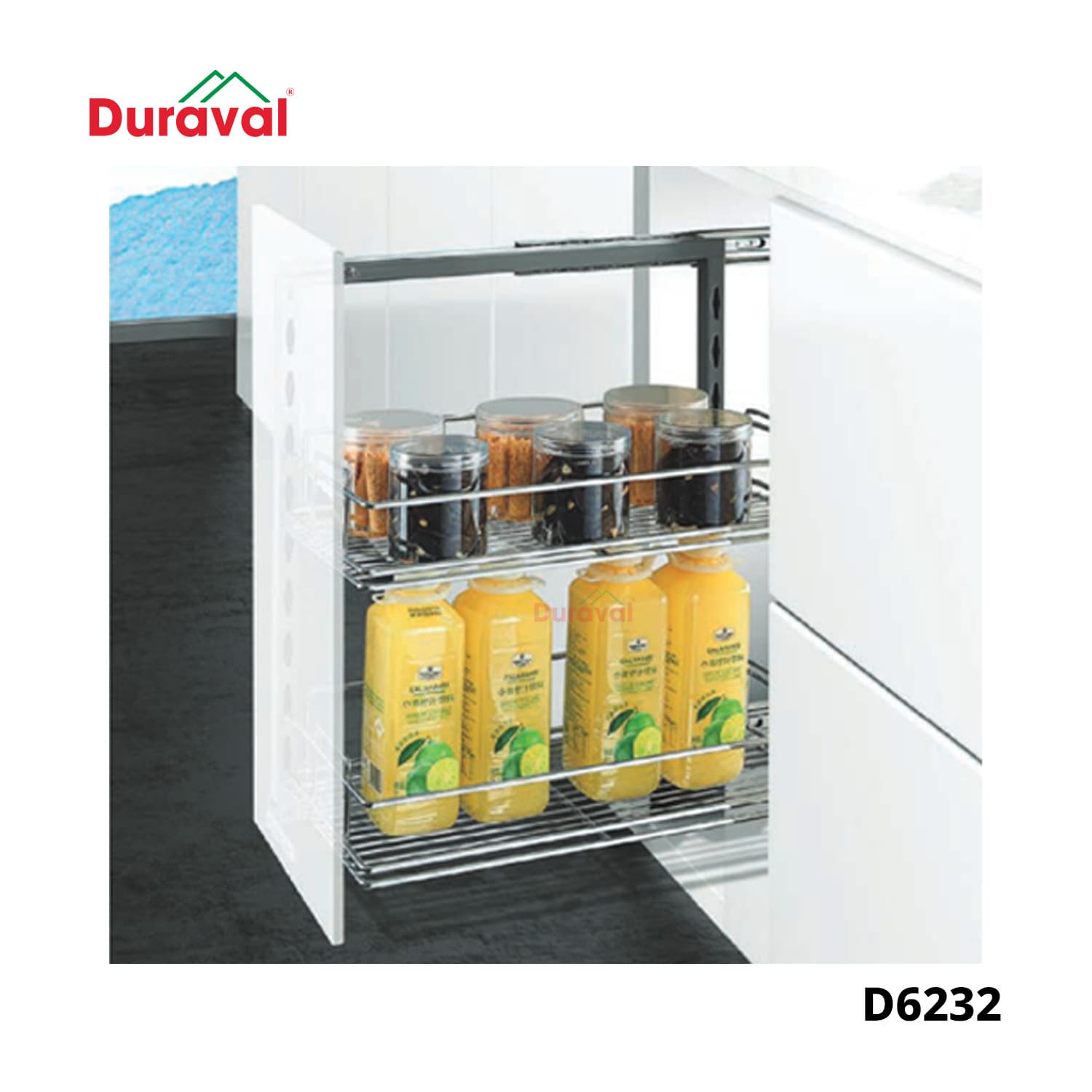Giá gia vị đa năng inox Duraval D6232