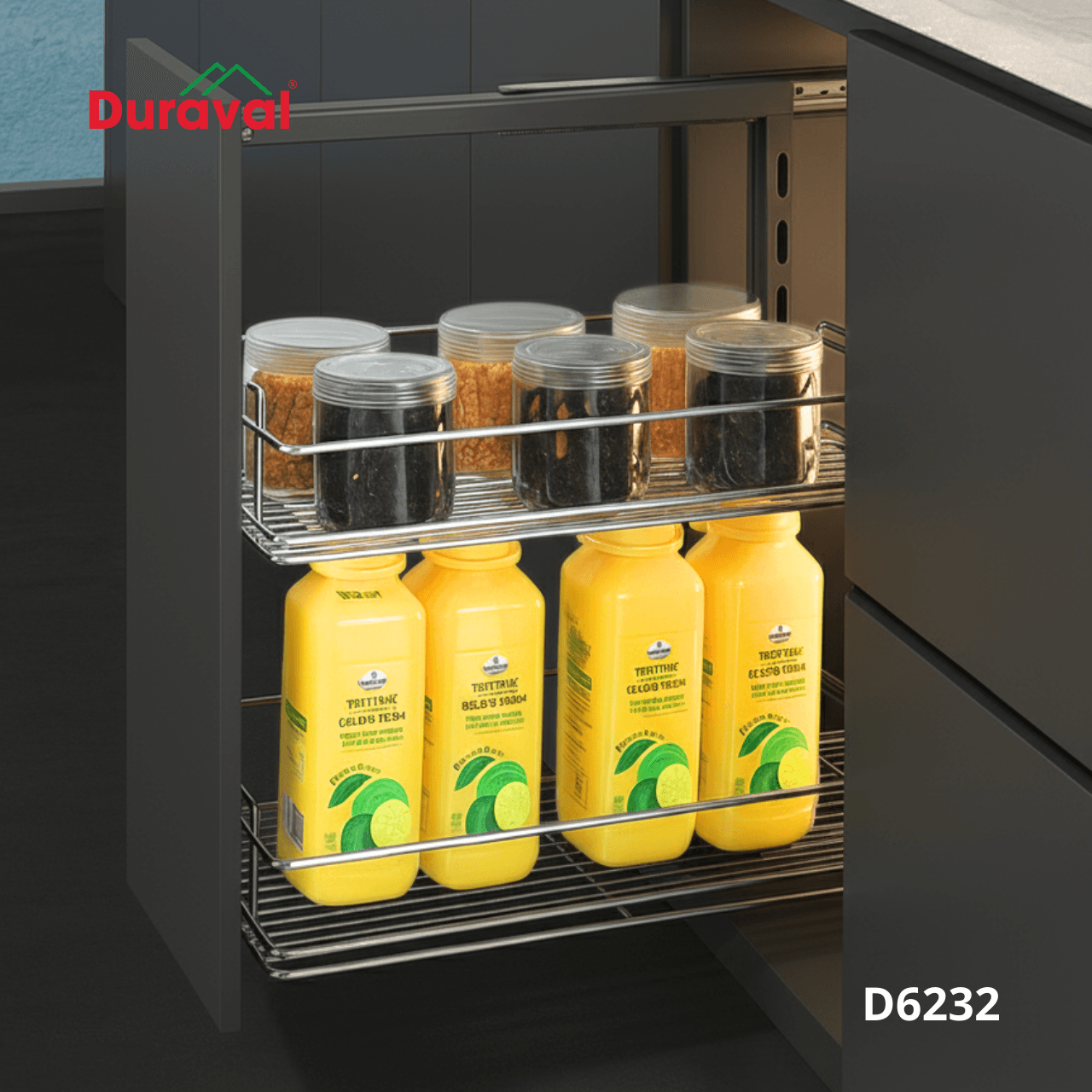 Giá gia vị đa năng inox Duraval D6232