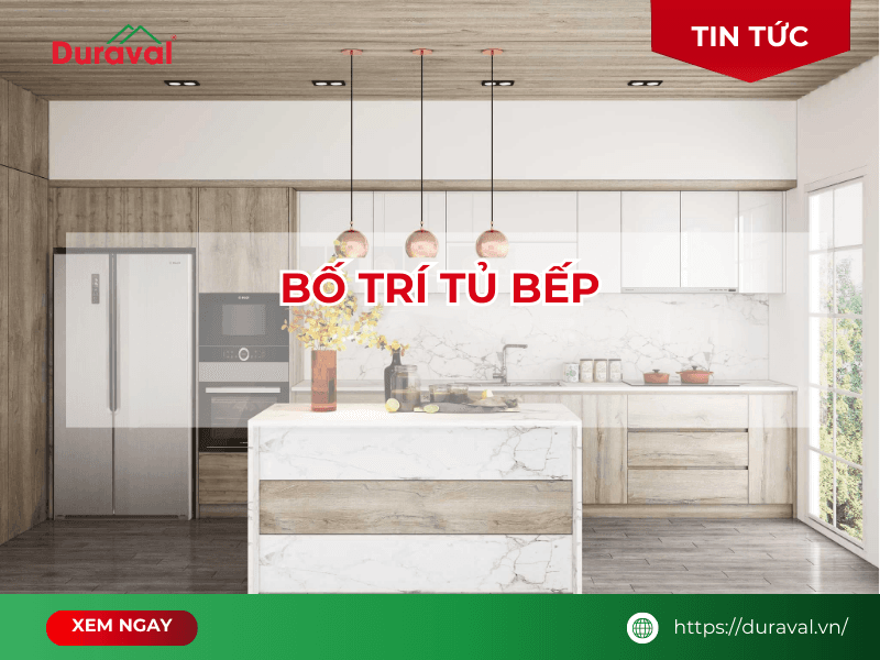 Bố trí tủ bếp
