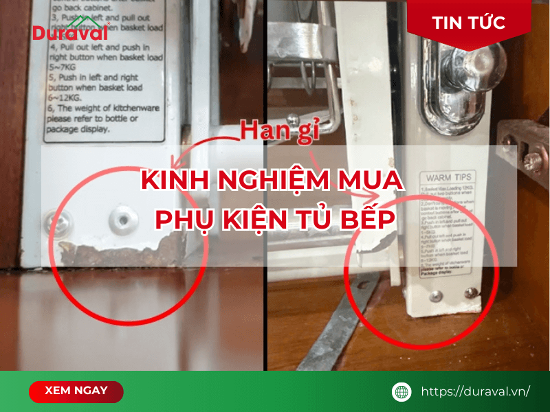 Kinh nghiệm mua phụ kiện tủ bếp