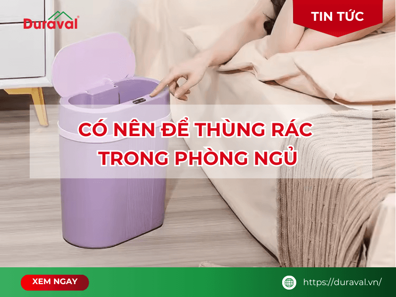 Có nên để thùng rác trong phòng ngủ