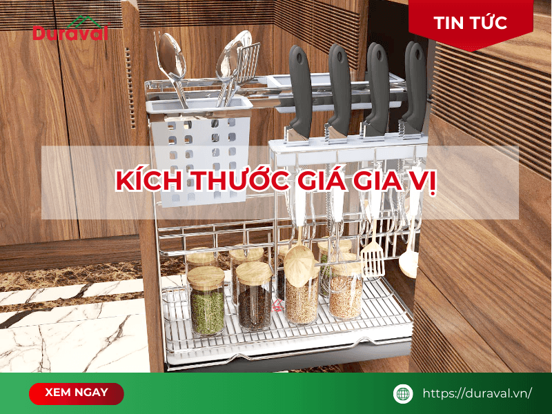 Kích thước giá gia vị