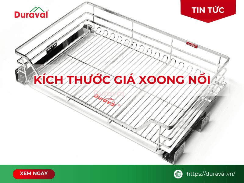 Kích thước giá xoong nồi