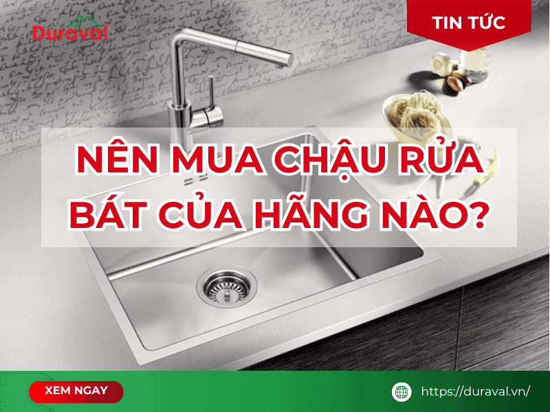 Nên mua chậu rửa bát của hãng nào?