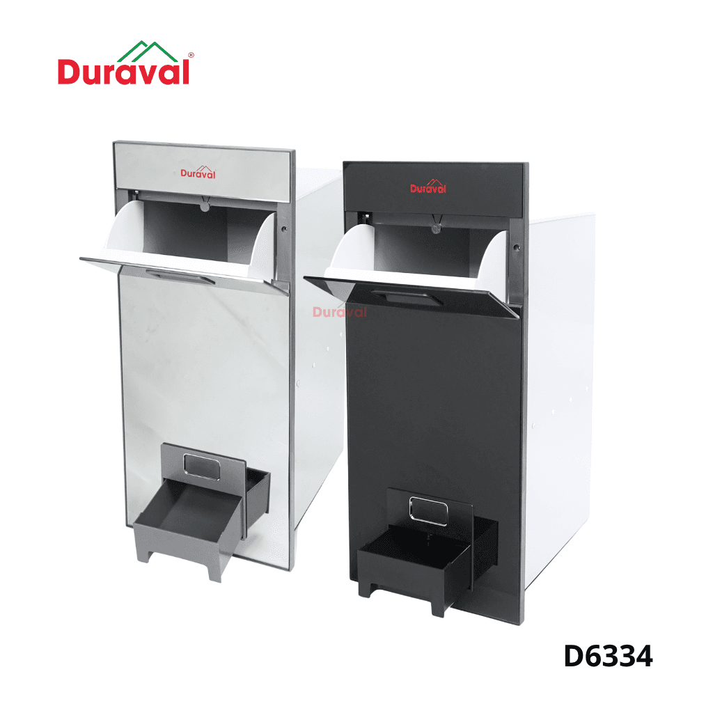 Thùng gạo mặt kính Pro Duraval D6334