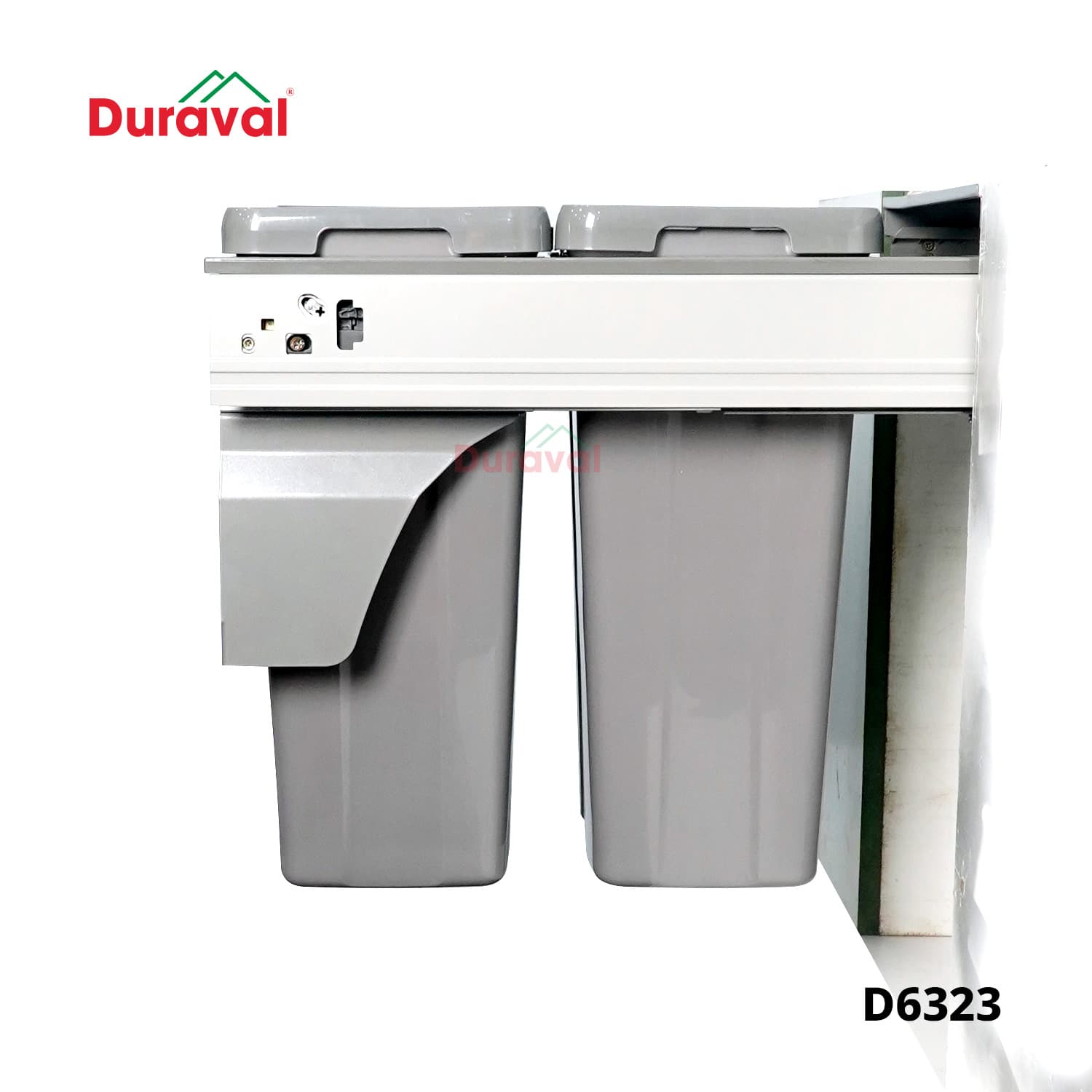Thùng rác liền cánh tủ bếp Duraval D6323