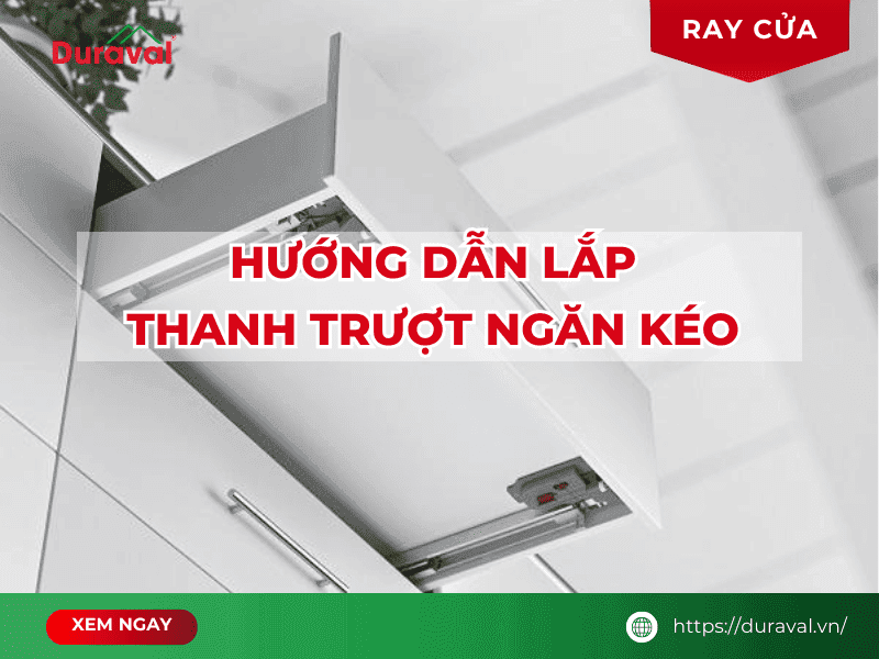 Hướng dẫn lắp thanh trượt ngăn kéo