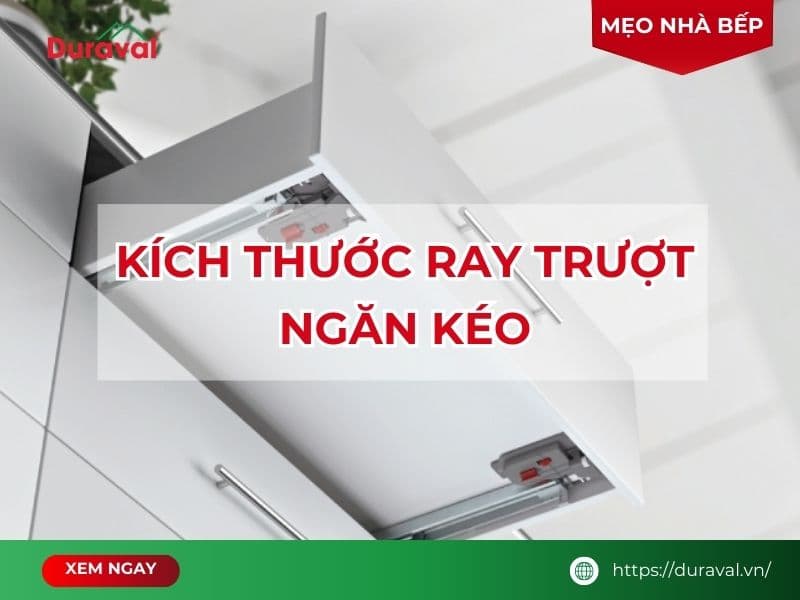 Kích thước ray trượt ngăn kéo