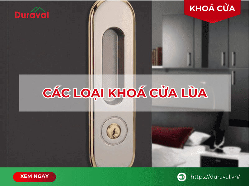 Các loại khoá cửa lùa