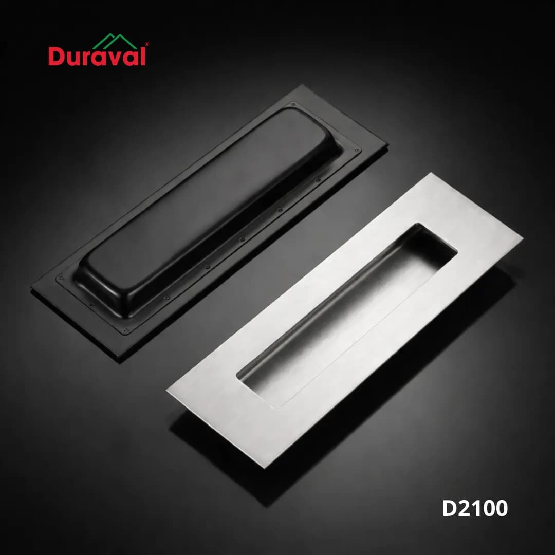 Tay nắm âm tủ Duraval D21 hợp kim nhôm sơn anode