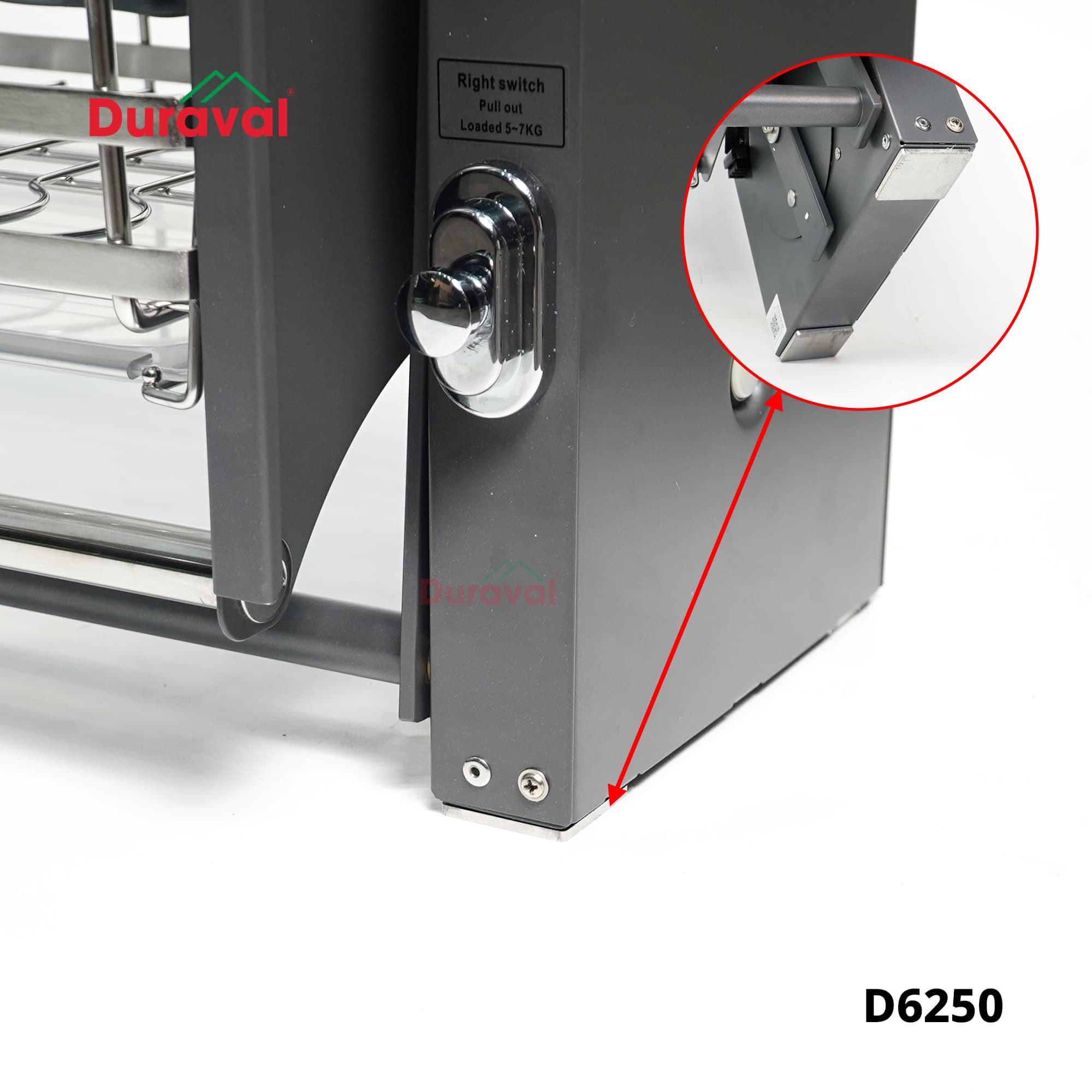D6250 - Giá bát nâng hạ inox Duraval D6250-3