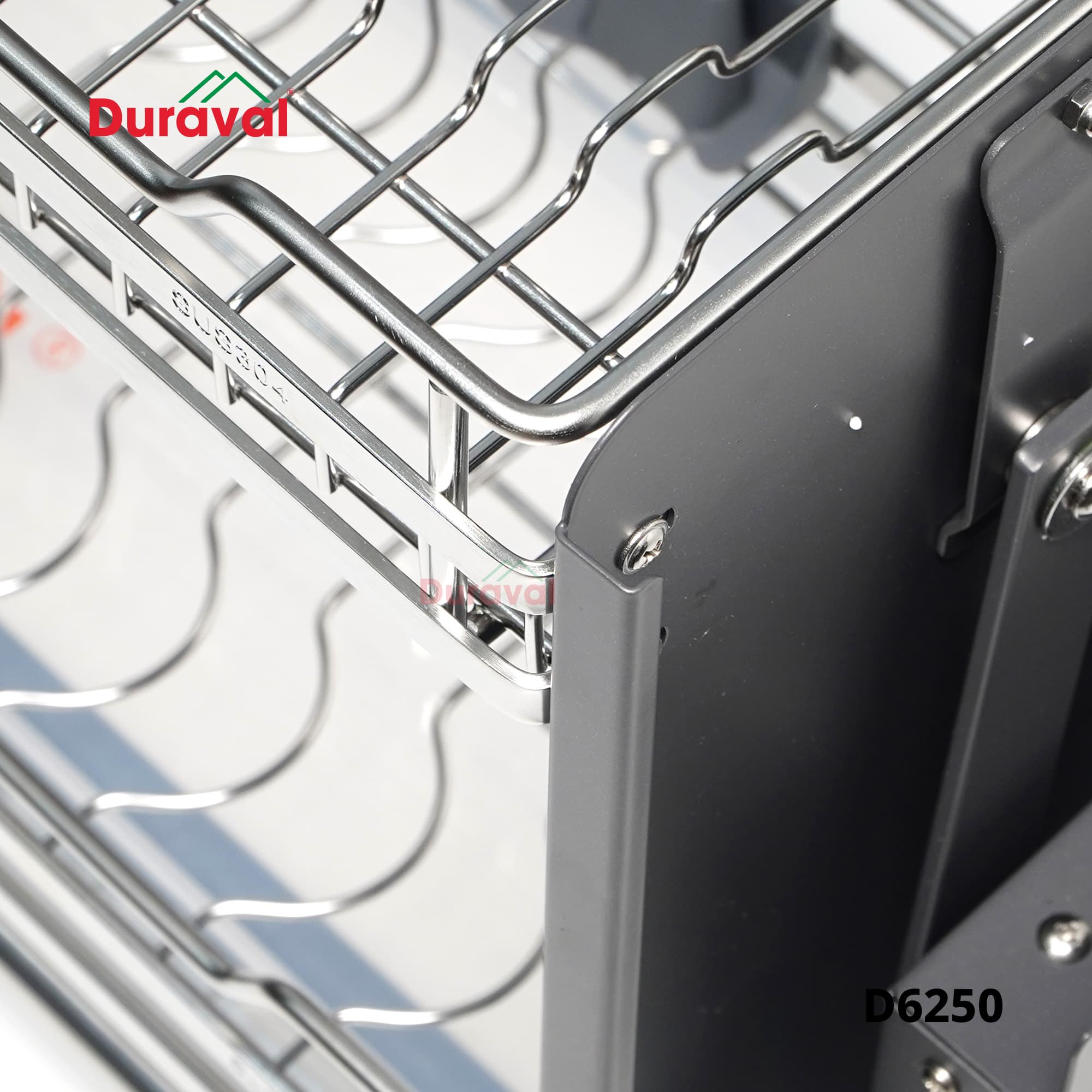 D6250 - Giá bát nâng hạ inox Duraval D6250