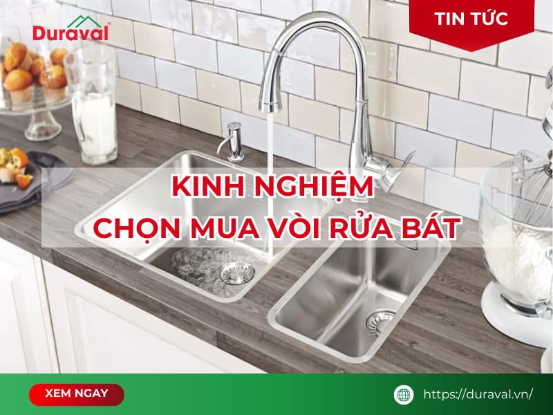 Kinh nghiệm chọn vòi rửa bát