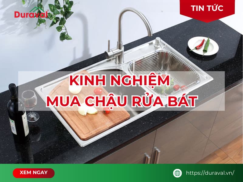 kinh nghiệm mua chậu rửa bát