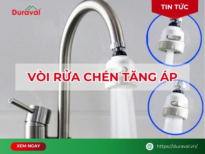 Vòi rửa chén tăng áp