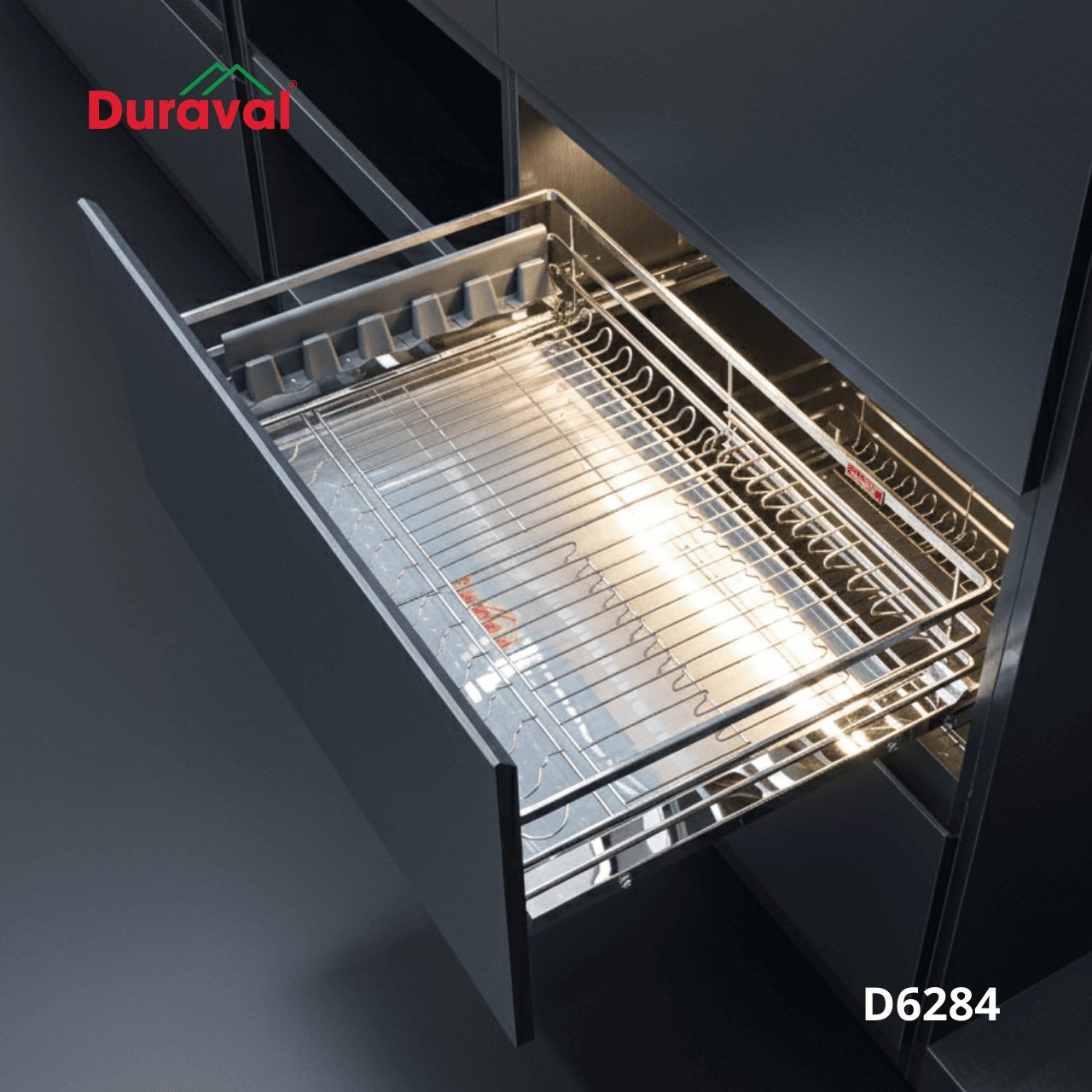 Giá bát đĩa đa năng inox 304 Duraval D6284