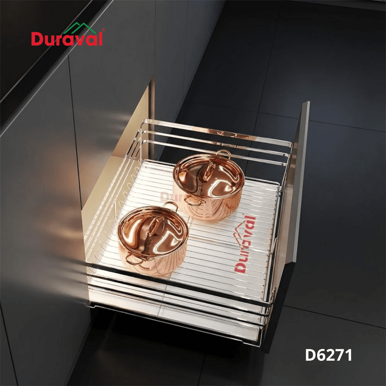Giá xoong nồi inox 304 Duraval D6271