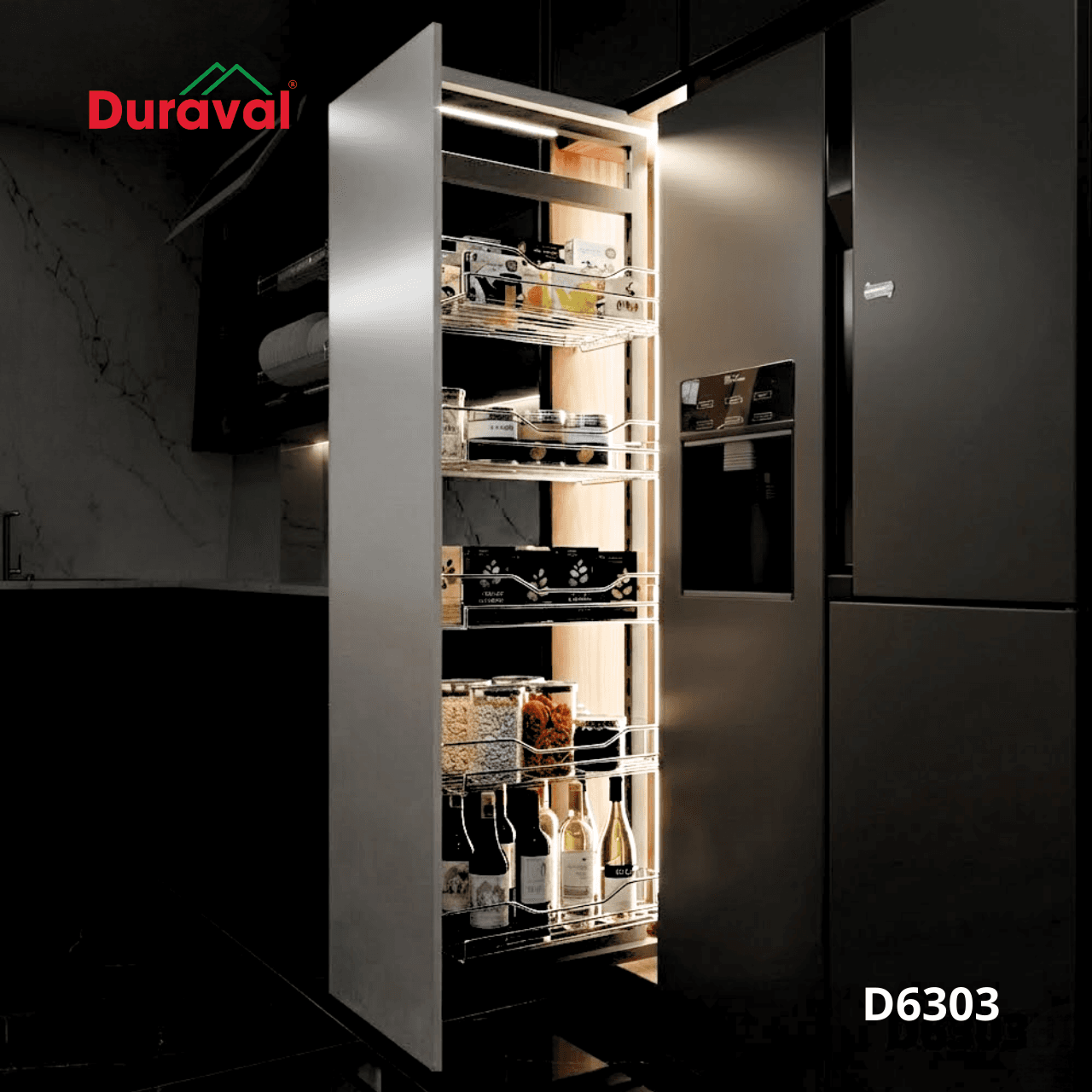 Tủ đồ khô cánh kéo Duraval D6303