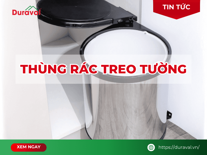 thùng rác treo tường