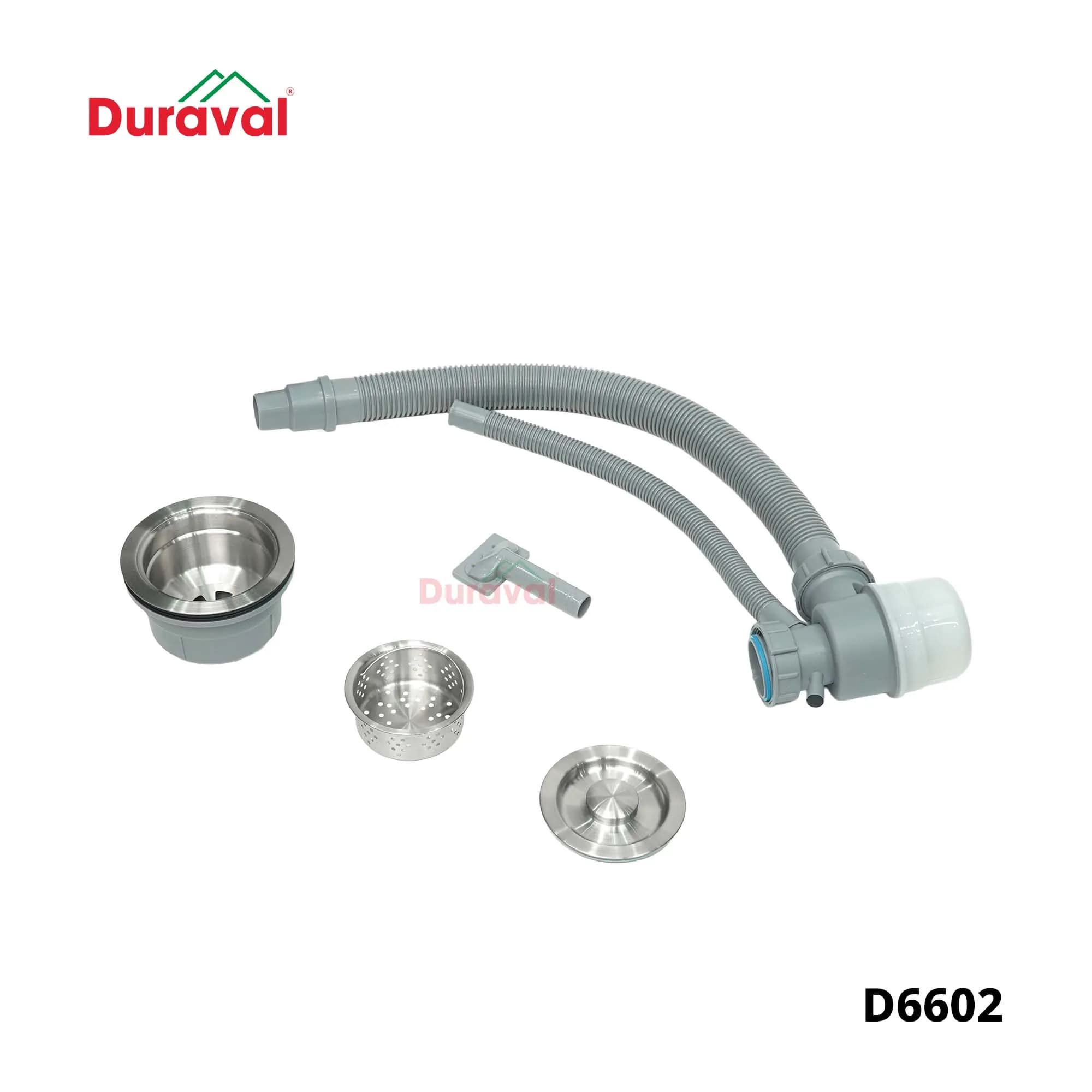 Chậu rửa 1 hố inox 304 Duraval D6602