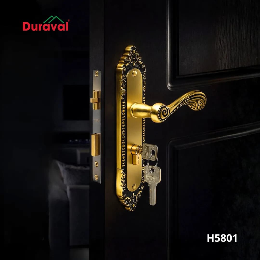 Khóa cửa tay nắm hợp kim Duraval H5801