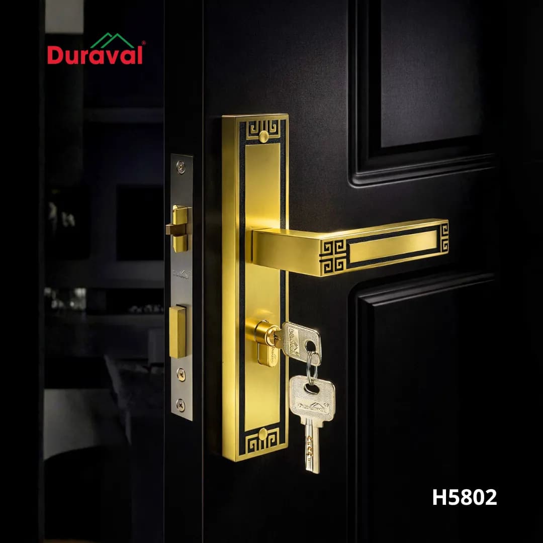 Khoá cửa tay nắm hợp kim Duraval H5802