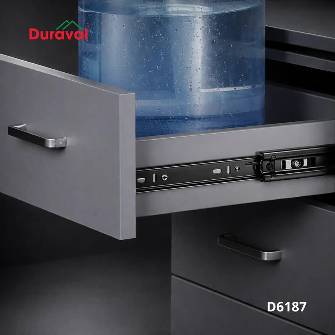 Ray bi 3 tầng Duraval đen 45mm D6187