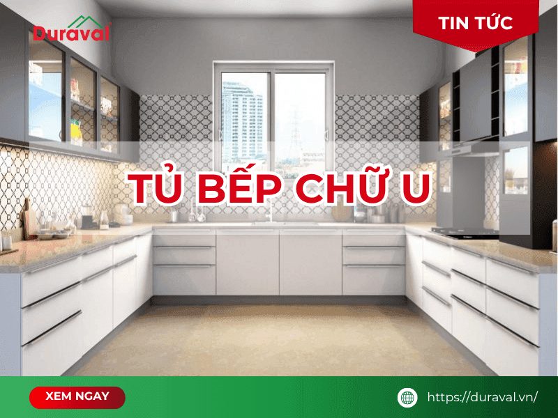 tủ bếp chữ U