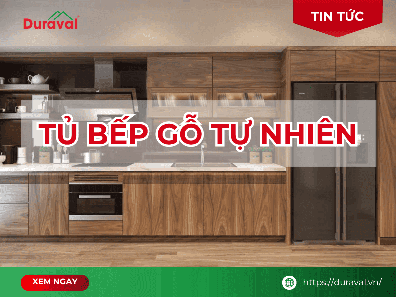 Tủ bếp gỗ tự nhiên