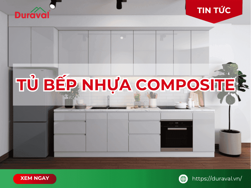 tủ bếp nhựa composite