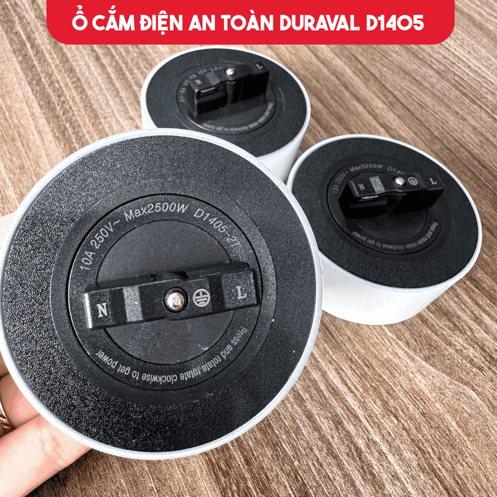 Ổ cắm điện an toàn Duraval D1405