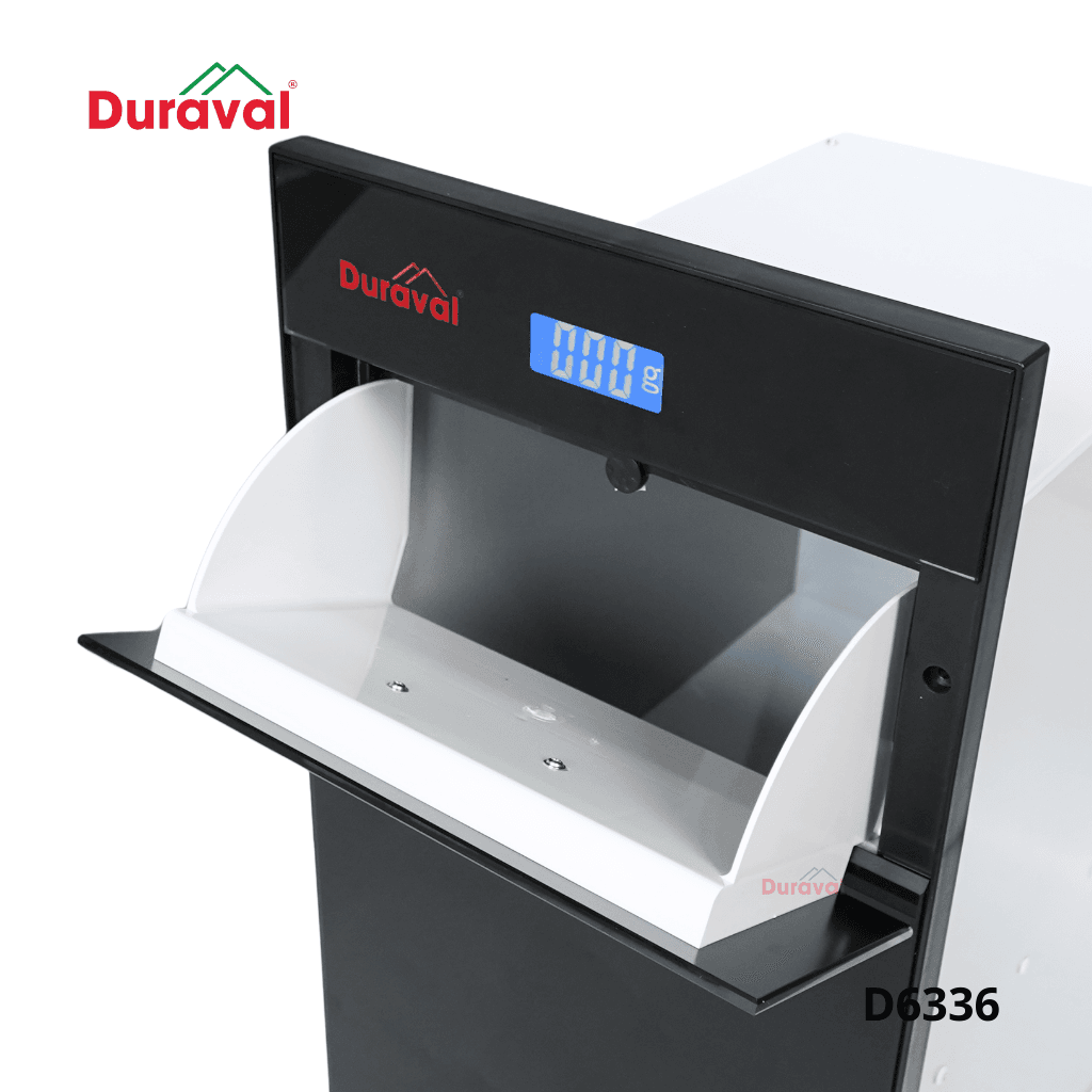 Thùng gạo mặt kính điện tử Duraval D6336