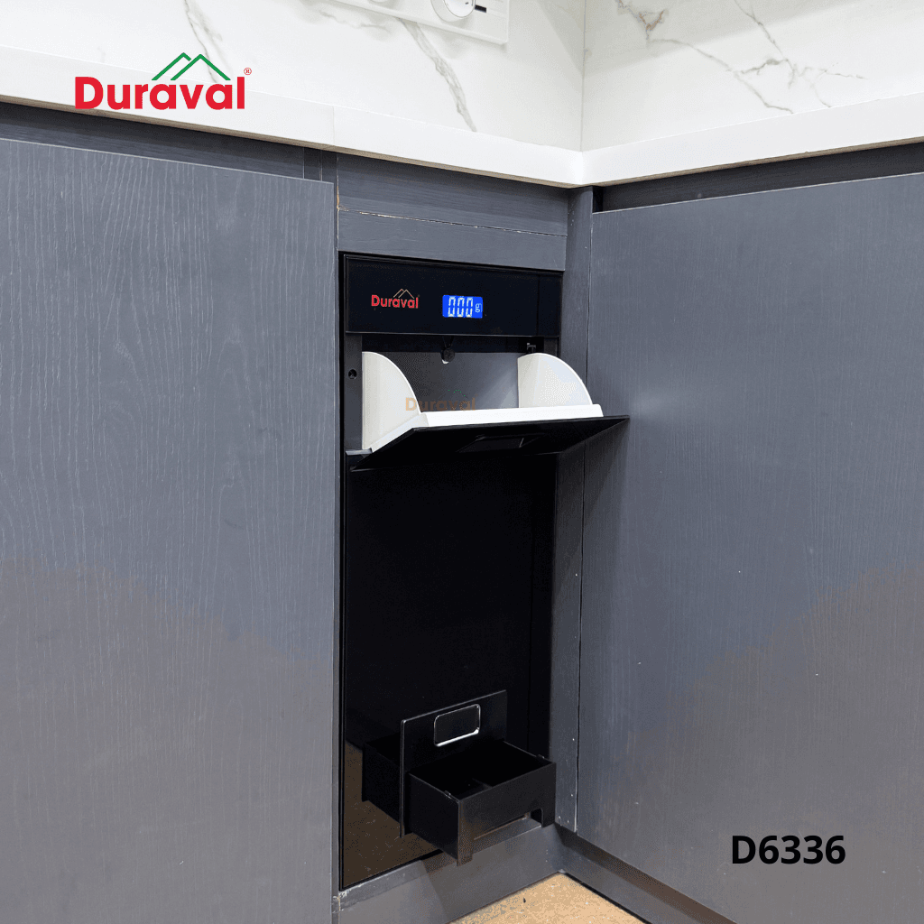 Thùng gạo mặt kính điện tử Duraval D6336