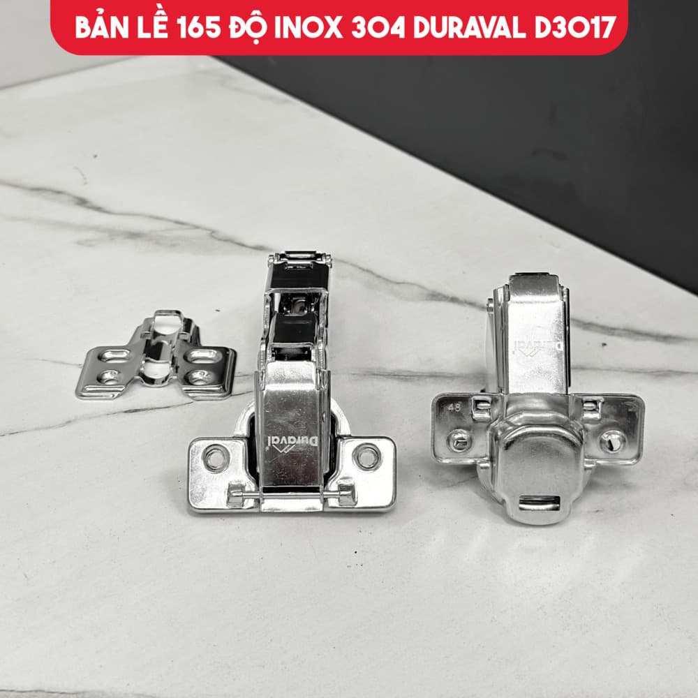 Bản lề 165 độ Inox 304 Duraval D3017