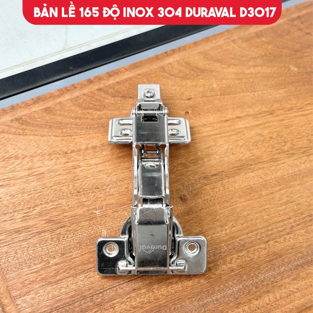 Bản lề 165 độ Inox 304 Duraval D3017