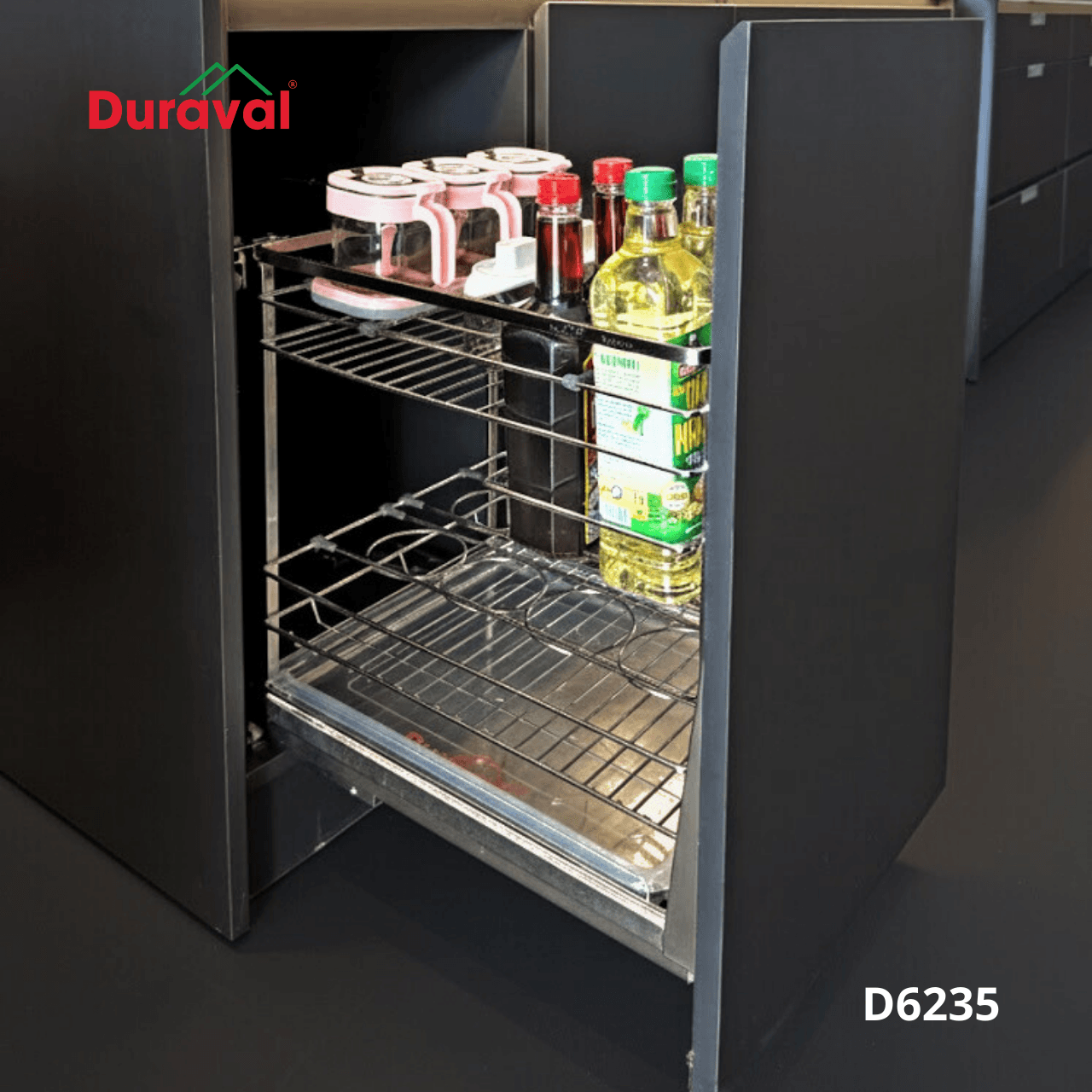 Giá gia vị inox 304 Pro Duraval D6235
