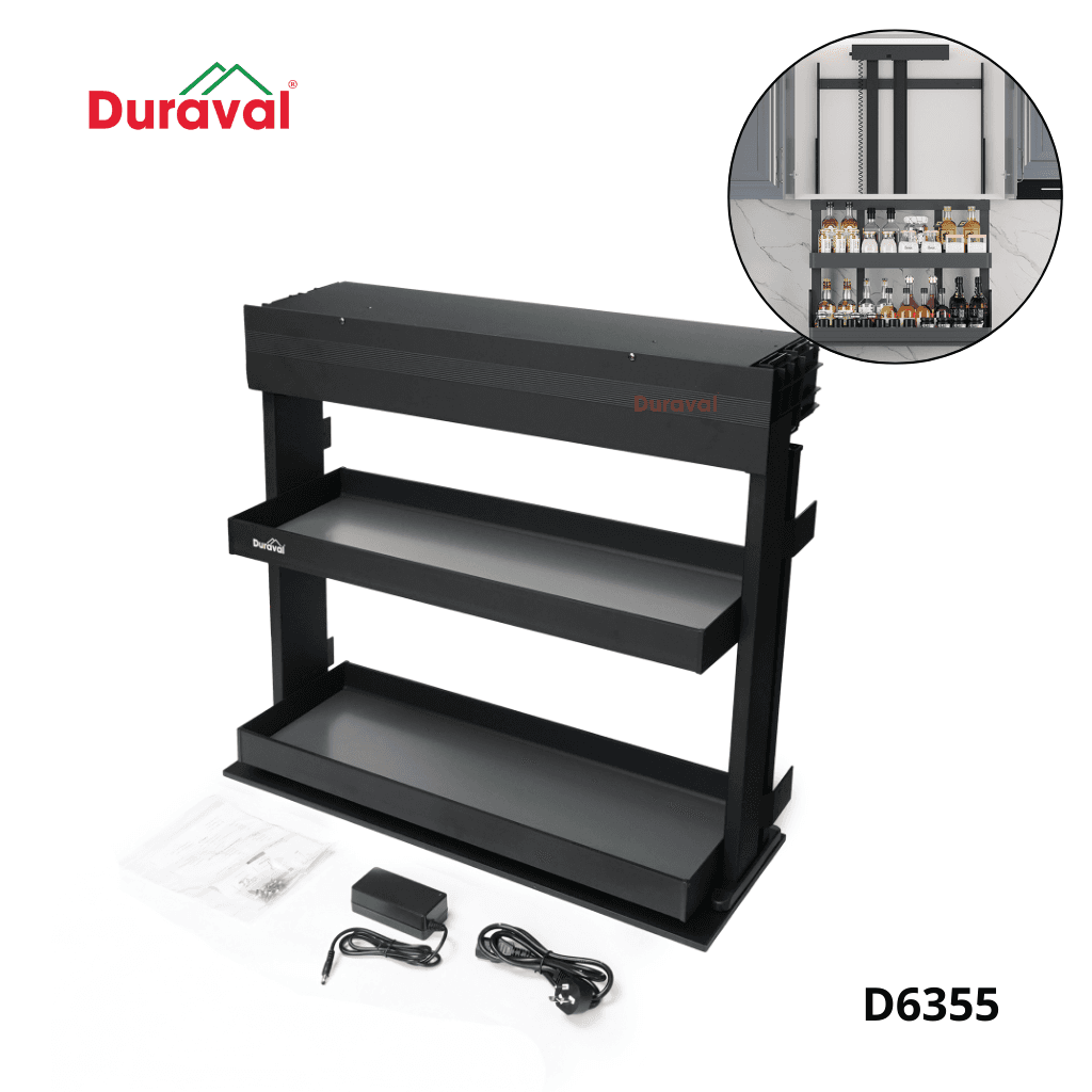 Giá gia vị nâng hạ điện D6355