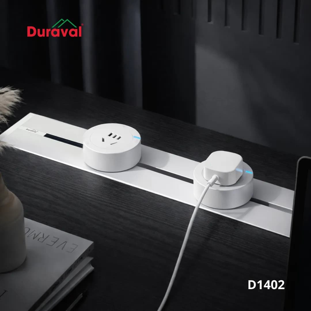 Ổ điện ray trượt âm Duraval D1402