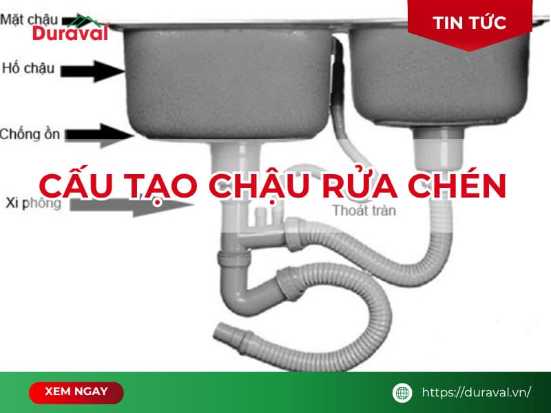 Cấu tạo bồn rửa chén